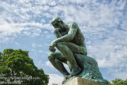 اندیشهگر، تندیس برنزی از آگوست رودن، ریختهگری در ۱۹۰۴، موزه رودن پاریس سه روش میتوانیم حکمت را بیاموزیم اندیشه تقلید تجریه کنفوسیوس